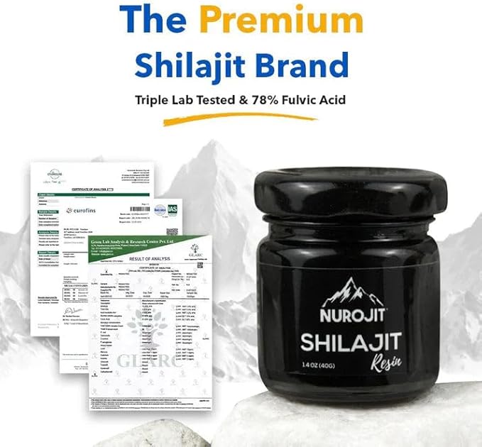Pure Shilajit Resin 40g - Himalayan Mineral Supplement, Premium Energy & Vitality Superfood, High-Altitude Extract