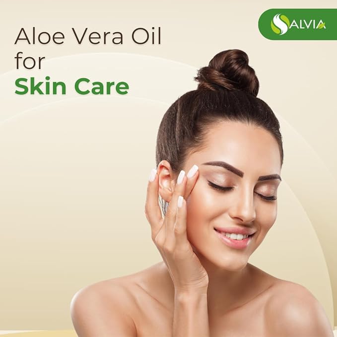 Salvia Aloe Vera Oil (Aloe barbadensis) | Pure & Natural Carrier Oil for Skincare, Hair Care & Massage - 10L/338.14 fl oz