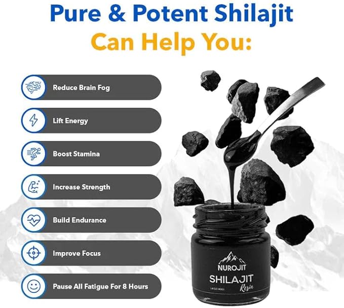 Pure Shilajit Resin 40g - Himalayan Mineral Supplement, Premium Energy & Vitality Superfood, High-Altitude Extract