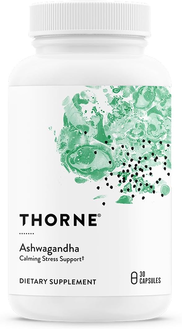 THORNE - Ashwagandha - Highly Concentrated Shoden - Calming Stress Support for Women & Men* - Supports Daytime Energy, Mental Clarity & Optimal Immune Function* - 30 Capsules