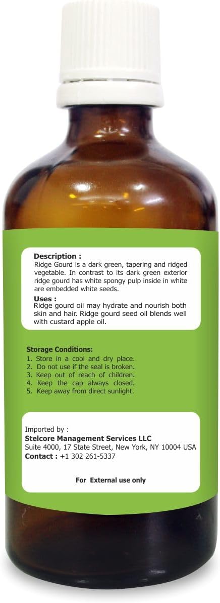 Salvia Ridge Gourd (Luffa Acutangula) Oil - 100ml/3.38Fl Oz with Dropper