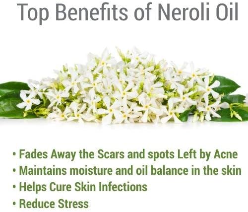 Salvia Neroli Oil (Citrus Aurantium) 15 ML with Dropper Therapeutic Essential Oil Amber Bottle 100% Natural Uncut Undiluted Pure Cold Pressed Aromatherapy Premium Oil by Salvia