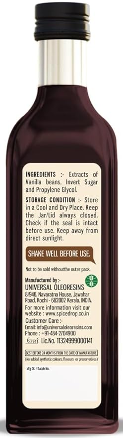 Pure Madagascar Vanilla Extract – Alcohol-Free, 3.38 Oz – 100% Natural, Rich & Aromatic – Perfect for Baking, Desserts, Milkshakes & Ice Cream – Superior to Vanilla Essence