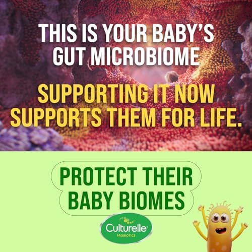 Culturelle Baby Immune & Digestive Support Probiotic + Vitamin D Drops, Helps Support Immune Health in Babies, Infants & Newborns 0-12 Months, 30 Day Supply, Gluten Free & Non-GMO, 9ml
