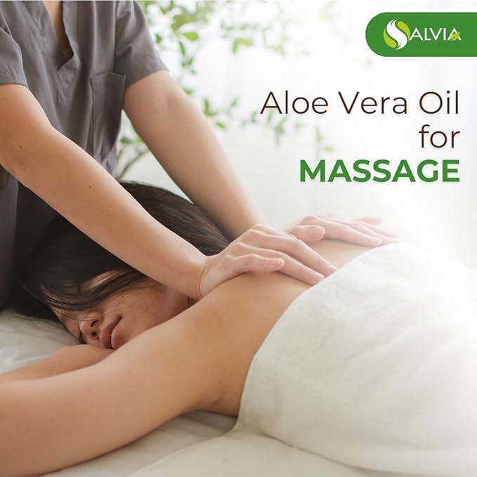 Salvia Aloe Vera Oil (Aloe barbadensis) | Pure & Natural Carrier Oil for Skincare, Hair Care & Massage - 10L/338.14 fl oz