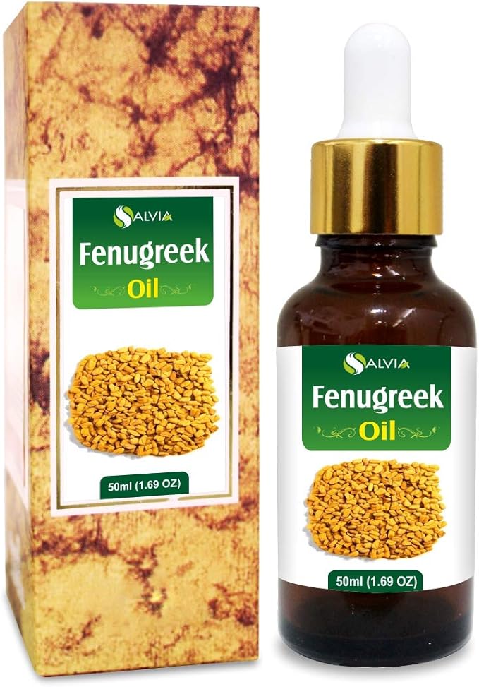 Salvia Fenugreek Essential Oil 100% Pure & Natural Undiluted Uncut Oil - Use for Aromatherapy - Therapeutic Grade - 50 ML with Dropper