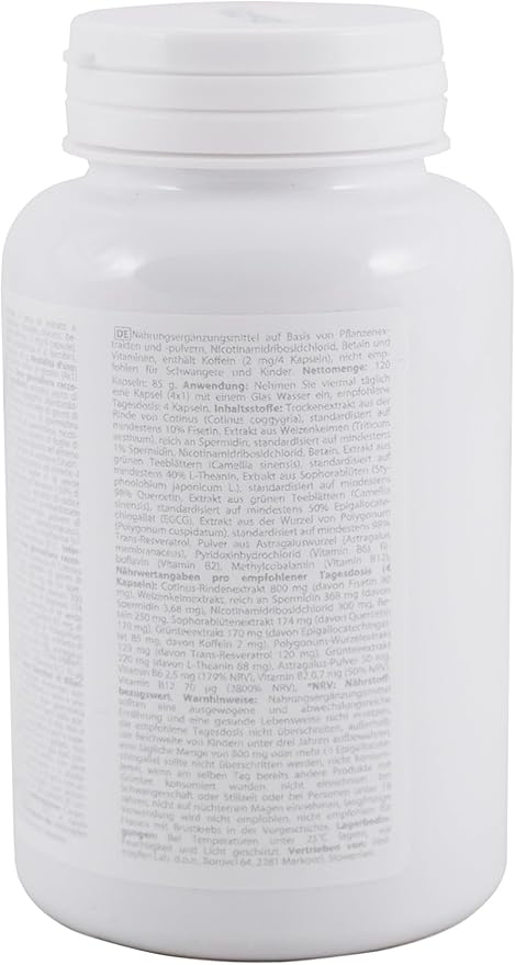 Eternal Vital - Natural Ageless Vitality | 12-Compound Complex | 120 Veggie Capsules | Dietary Supplement
