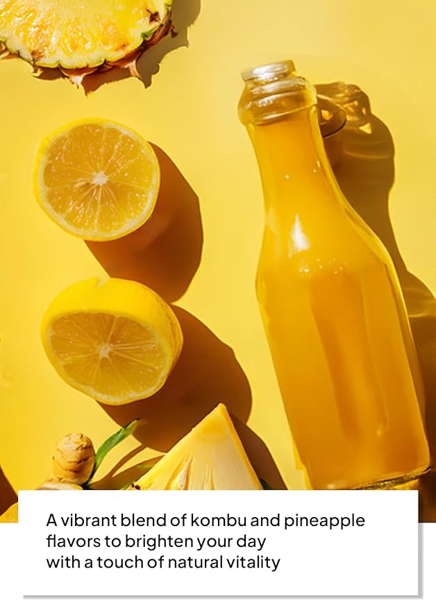 Korean Food Kombucha Powder Tea, Kombu Enzyme(3g*30P) | Sticks, Pineapple flavor | Individually Packed | Skinny puritea