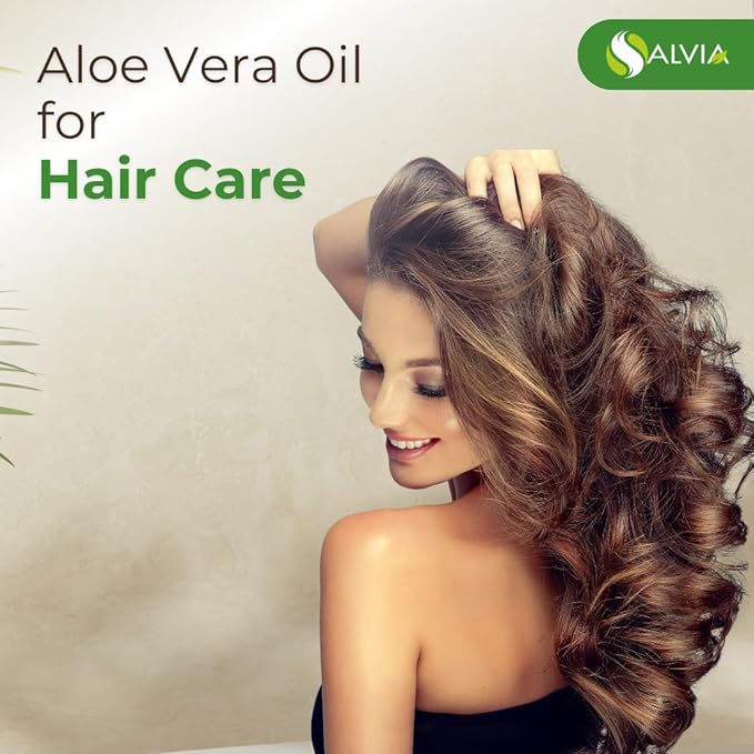 Salvia Aloe Vera Oil (Aloe barbadensis) | Pure & Natural Carrier Oil for Skincare, Hair Care & Massage - 10L/338.14 fl oz