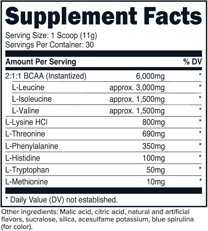 Primaforce EAA Powder (30 Servings, Rocket Pop Flavor) - Essential Amino Acids for Pre/Intra Workout and Recovery - Non-GMO and Gluten Free
