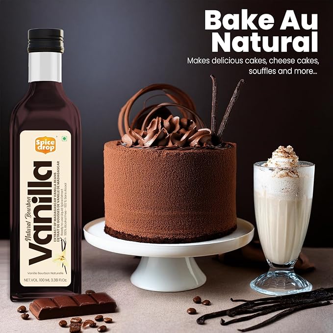 Pure Madagascar Vanilla Extract – Alcohol-Free, 3.38 Oz – 100% Natural, Rich & Aromatic – Perfect for Baking, Desserts, Milkshakes & Ice Cream – Superior to Vanilla Essence