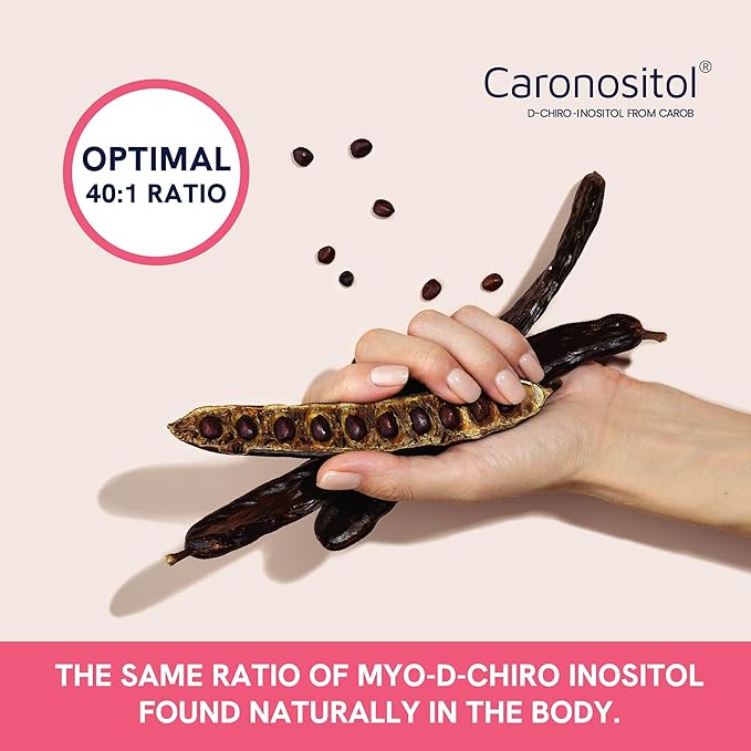 Myo-Inositol & D-Chiro Inositol for Hormone Balance for Women | Ideal 40:1 Ratio | Menstrual Cycle and Ovarian Health Support Supplement | Myo 2000mg & D Chiro 50mg with Vitamin B8 | 240 Count