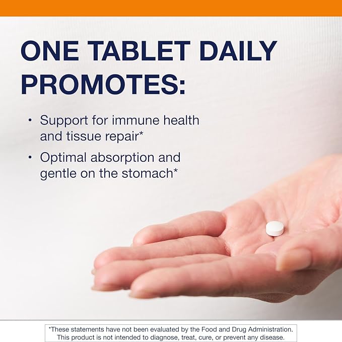 Metagenics Zinc A.G. - Highly Absorbable - 20 mg Zinc - For Immune Support, Bone Health & Energy Metabolism* - Zinc Arginate & Zinc Glycinate - Non-GMO & Gluten-Free - 60 Tablets