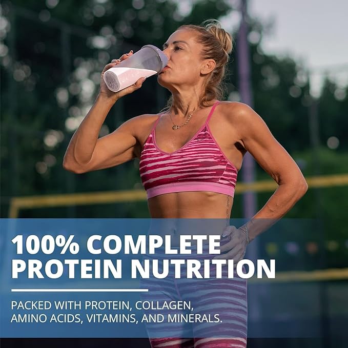 PureClean Protein 25G Organic Grass Fed Beef Bone Broth Protein from Swedish Cattle - Paleo, Keto-Friendly, Gluten-Free, Sugar-Free, Dairy-Free - Enhanced with Collagen Peptides - (40 Servings)