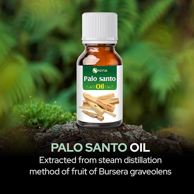 Salvia Palo Santo Essential Oil (Bursera graveolens) Pure & Natural - Undiluted Uncut Therapeutic Grade - Aromatherapy Oil (50ml)/1.69 fl oz