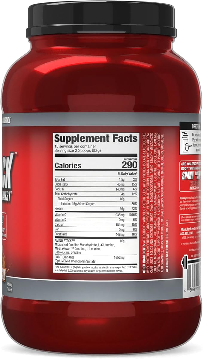 Myogenix Aftershock Post Workout — Muscle Growth Whey Protein Powder — Speeds Up Muscle Growth and Recovery — Supports Joint Health and Replenishes Glycogen — Orange Creamsicle, 3 lbs