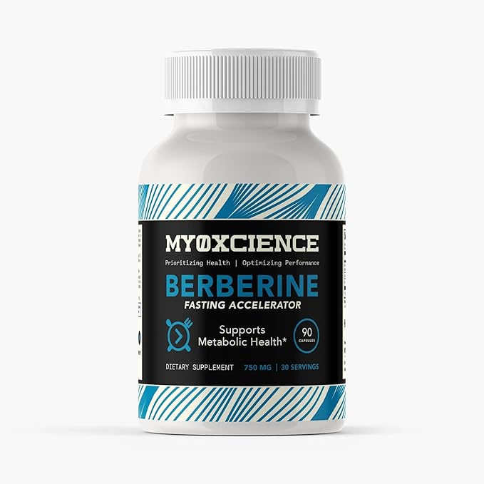 MYOXCIENCE Berberine Fasting Accelerator | Berberine HCL with ALA (Alpha Lipoic Acid) and Biotin (90 Capsules)
