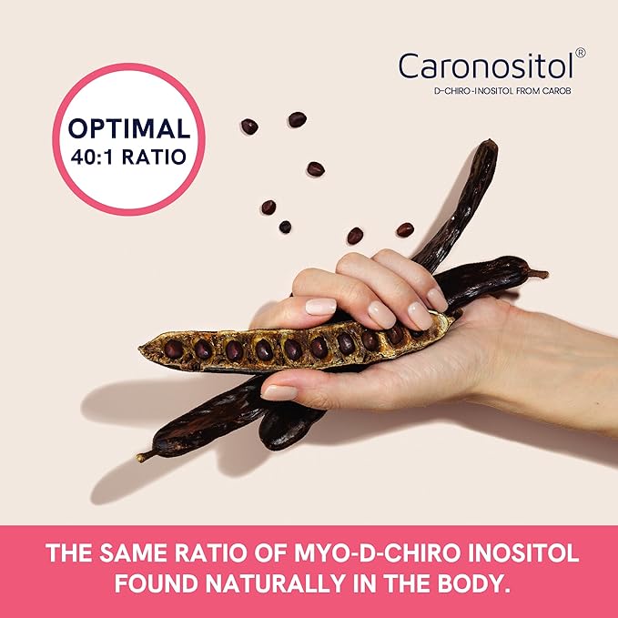 Myo-Inositol & D-Chiro Inositol for Hormone Balance for Women | Fertility, Ovarian Health & Cycle Support | Ideal 40:1 Ratio, Myoinositol 2000mg & D Chiro 50mg | Ovarian Support Vitamins | 120 Ct.