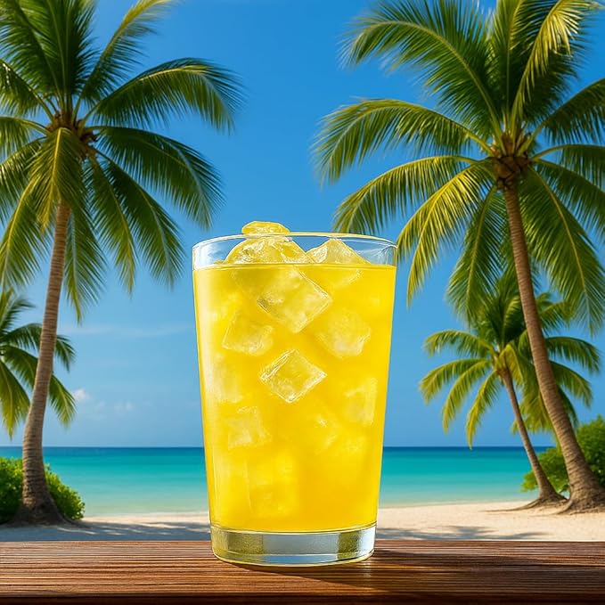 EVERYDAZE Drinkcation Zero Sugar Ready to Drink Fruit Ade with Real Fruit Concentrate | Korean Convenience Store Drink | 7.8 fl oz Pouches x (10 Pack), Low Calorie (Pineapple Mango Oasis)