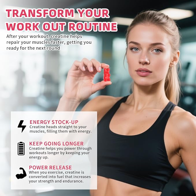 EAA Gummies Essential Amino Acids - All 9 Essential Aminos (EAA) and All Branched-Chain Aminos (BCAAs) for Muscle Recovery, Energy Support, Strawberry Flavor, 60 Count