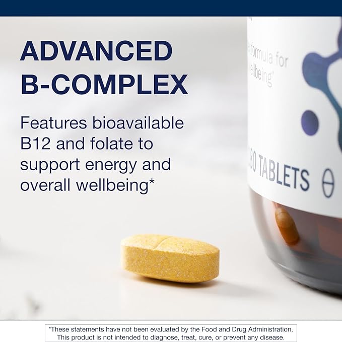 Metagenics Vitamin B-Complex - Energy Support & Healthy Stress Response* - with Vitamin B6 & B12 - Vegetarian & Gluten-Free - 180 Count