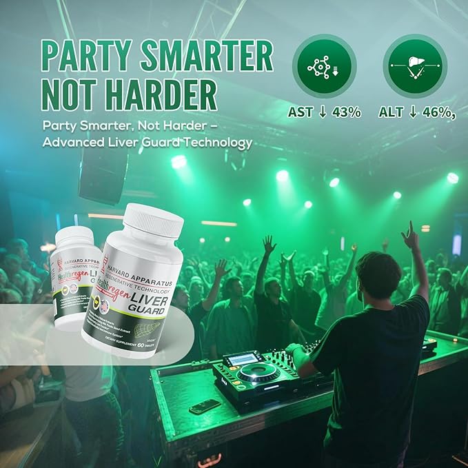 Harvard Apparatus Advanced Liver Cleanse Detox & Repair - Herbal Liver Support with 14-in-1 Herbs-Silymarin Milk Thisitle with Dandelion, Artichoke, Ginger, Boost Energy & Digestive, 60 Tablets