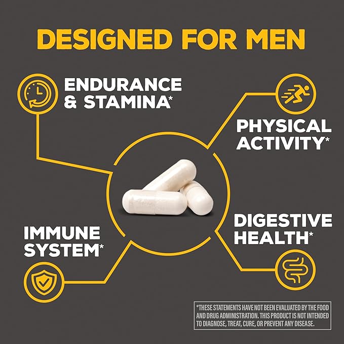 Probiotic 50 Billion CFU Probiotics Supplement Capsules 14 Strains + Prebiotics + Postbiotics for Men Gut Immune & Colon Health Energy & Endurance Support Soy-Free, Non-GMO, Clean Capsules 30 Servings