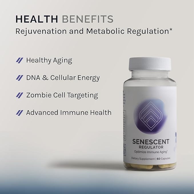 InfiniWell Senescent Regulator - Turmeric Curcumin Supplement with Resveratrol & Pterostilbene - Support Metabolic Health & Promote Healthy, Youthful Cellular Function (60 Capsules)