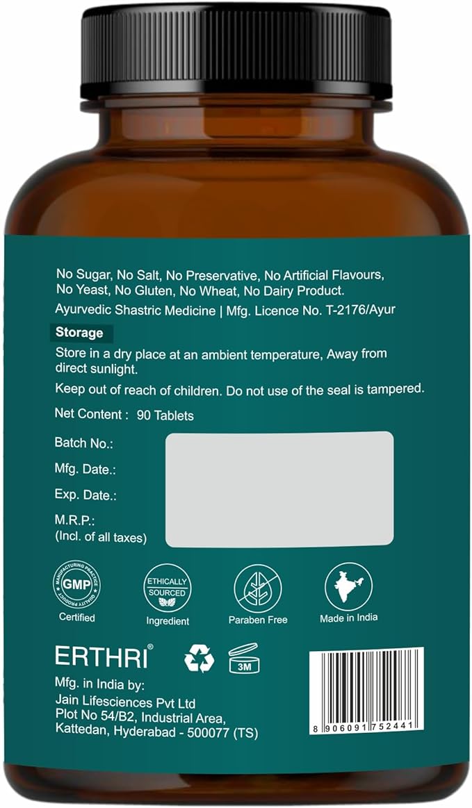 Ashwagandha Tablets 5000mg- 90 Count, Indian Ginseng, Ashwagandha Ayurvedic Supplement, Vegan & Paraben Free, No Preservative, Non-GMO - 90 Tablets (Pack of 1)
