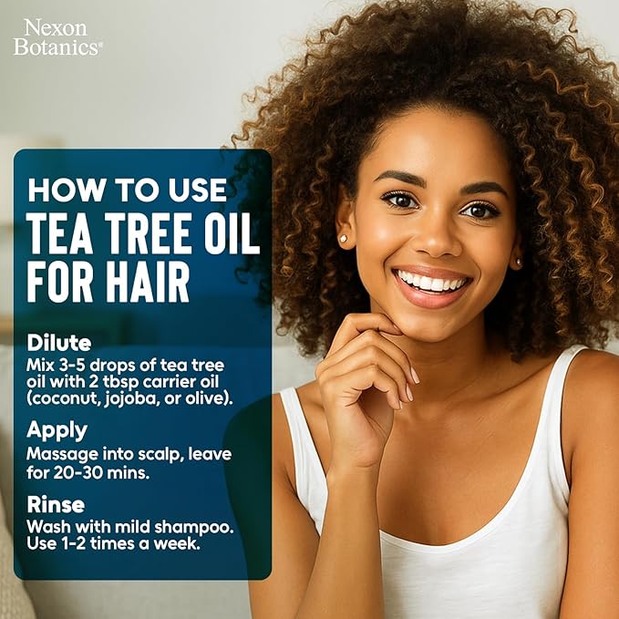 Organic Tea Tree Oil 30 ml - Pure, Natural Oils for Aromatherapy, Diffusers, DIY, Candle and Soap Making Scent - Nexon Botanics