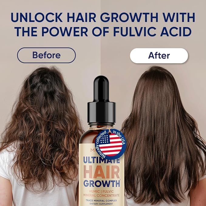 Moerie Fulvic Acid & Humic Acid Trace Mineral Drops - 77 Trace Minerals, 18 Amino Acids, 5 Vitamins - Fulvic Humic Mineral Blend - Liquid Minerals Supplements - 2fl oz