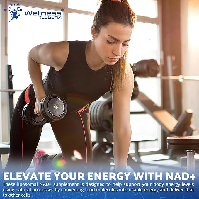 Liposomal NAD+ Supplement - Third-Party Tested NAD Softgels Nicotinamide Riboside Resveratrol - 2500mg Liposomal NAD Supplements for Women - Longevity Support - Made in USA