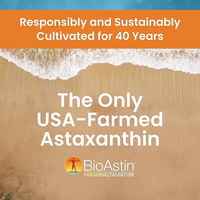 Nutrex Hawaii Vegan BioAstin Hawaiian Astaxanthin - 12mg, 75 Softgels - Farm-Direct Premium Antioxidant Supplement to Support Eye, Skin, Joint & Immune System Health - Non-GMO & Gluten-Free