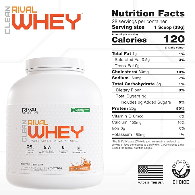 Naturally Flavored Rival Whey - Salted Caramel - 5lb