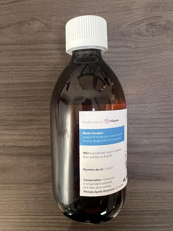 Colloidal Silver Liquid 10 fl oz & Spray to Fill ● Bioactive Hydrosol Silver Water ● Natural Immune Support Nano Sol Supplement Solution ● Ionic Minerals 40 PPM ● Organic Structured Plata Coloidal