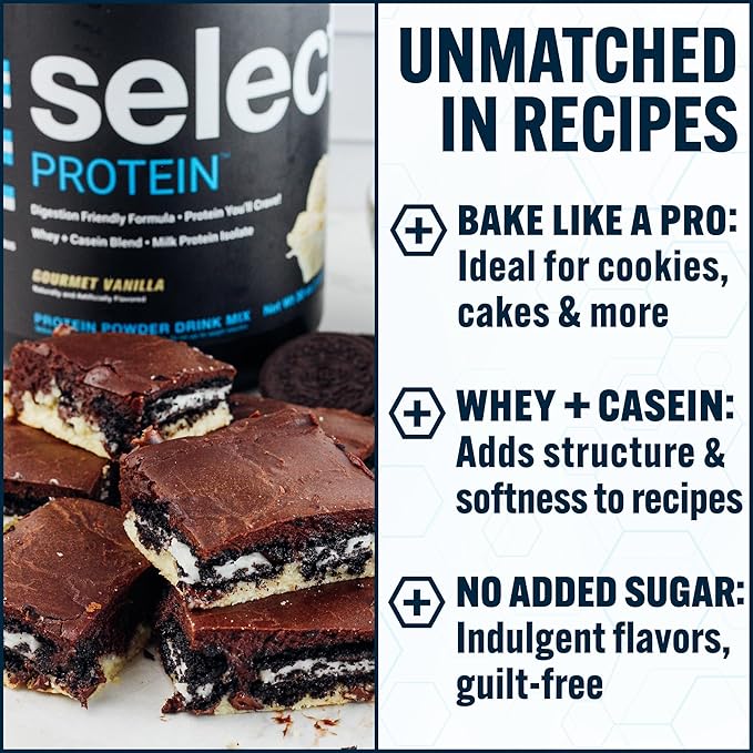 PEScience Select Protein Powder, Whey and Casein Blend, Clean Protein Powder for Women and Men, Low Calorie, Low Carb, Keto Friendly, Gluten Free - Gourmet Vanilla - 5 Servings