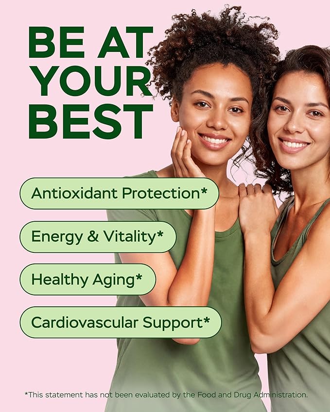 Resveratrol Supplement 1800mg Complex - COQ10, Quercetin, Vitamin E, Vitamin C - Powerful Antioxidant Formula for Enhanced Energy, Heart Health & Healthy-Aging Support Trans Resveratrol 180 Capsules