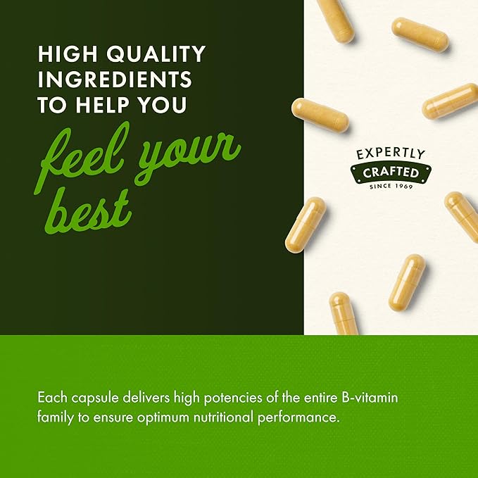 Swanson B-50 B-Complex - B Vitamin Complex with High Potency & Bioavailability - Promotes Immune System Support, Aids Heart Health, & Supports Healthy Nervous System - (250 Capsules)