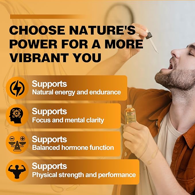 Maca Root Liquid Drops with Ashwagandha and Fenugreek - 60 Day Servings - Focus, Energy and Performance - Liquid Multivitamin for Women and Men - Adapto Drive, Vegan Drops