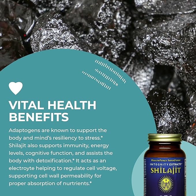 HealthForce SuperFoods Shilajit - 120 VeganCaps