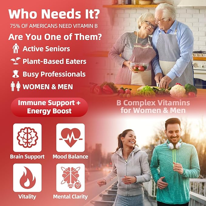 Super B Complex Liquid | B12 Methylcobalamin + Methyl Folate | B Vitamins Complex Liquid Drops with B3,B5,B6,B7, Ashwagandha & L-Theanine for Energy, Focus & Immunity, 4 fl Vegan Raspberry