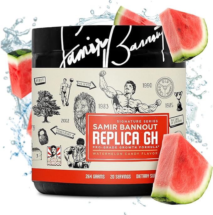 Replica Gh β Muscle Building GH Boosting Powder β Hormone Optimizer & Muscle Growth Dietary Supplement β Exclusive OSL Mr. Olympia Samir Bannout Collaboration β Watermelon Candy Flavor β 20 Servings