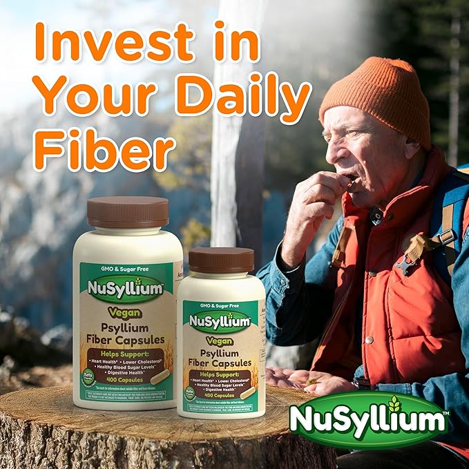 Psyllium Husk Capsules, Organic, USDA Sugar Free, Vegan, 175 Count, Keto-Friendly Dietary Fiber Supplement, Helps Promote Digestive Health* (2-Pack)