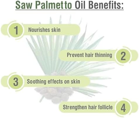 Saw Palmetto Oil - Pure & Natural Cold-Pressed Oil | Use for Skin Care & Hair Care | Used In Cream, Lotion, Shampoo, And Many Others (30ML)