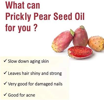 Salvia Prickly Pear Seed (Opuntia Ficus-Indica) Essential Oil Pure, Undiluted and Organic - Natural, Premium Aromatherapy Oil - Therapeutic Grade - 50 ML with Dropper