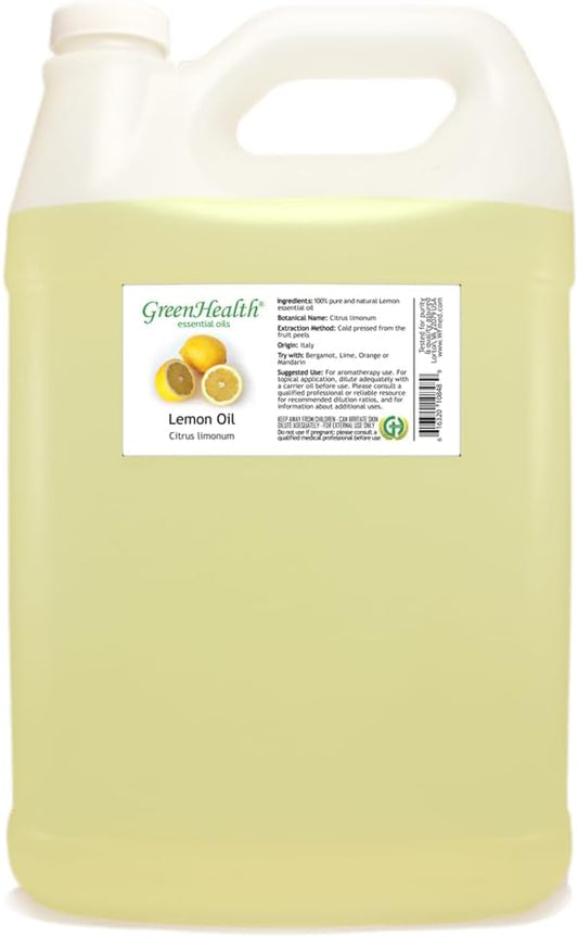 Lemon Essential Oil (Spain) -1 Gallon - 100% Pure & Uncut - GreenHealth