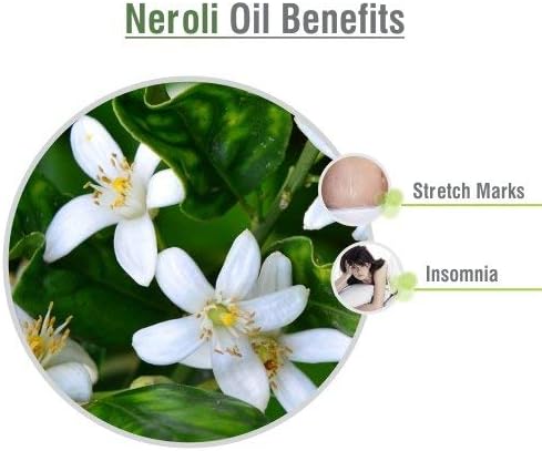 Salvia Neroli Oil (Citrus Aurantium) 15 ML with Dropper Therapeutic Essential Oil Amber Bottle 100% Natural Uncut Undiluted Pure Cold Pressed Aromatherapy Premium Oil by Salvia