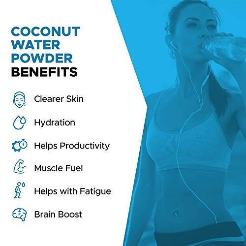Earth Circle Organics Pure Coconut Water Powder | Coconut Electrolyte Powder for Energy and Hydration Supplement | No Additives | Unsweetened | Vegan | Keto | Gluten Free - 5lbs