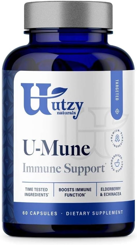 U-Mune | Immune Support w/Elderberry, Echinacea, Oregano | Made in USA | 3rd Party Tested | 60 Capsules