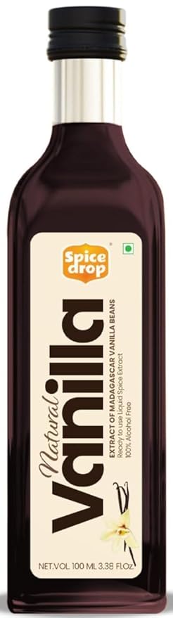 Pure Madagascar Vanilla Extract – Alcohol-Free, 3.38 Oz – 100% Natural, Rich & Aromatic – Perfect for Baking, Desserts, Milkshakes & Ice Cream – Superior to Vanilla Essence